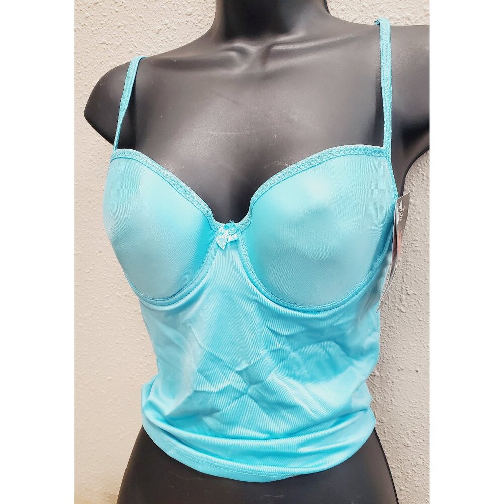 LiLy Underwire Cami Camisole Top Style 5226 - Aqua NWT